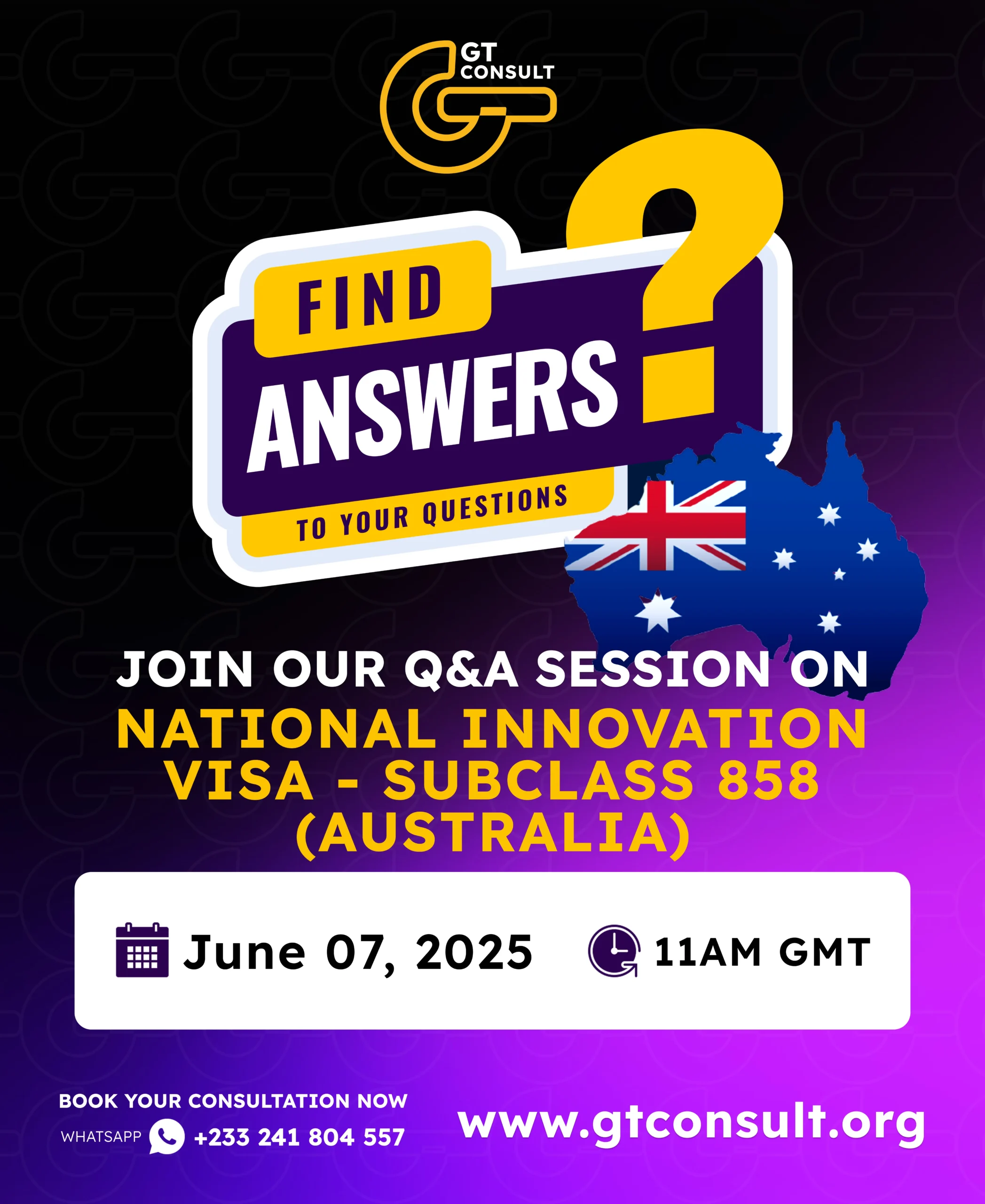 GT CONSULT Q AND A Session